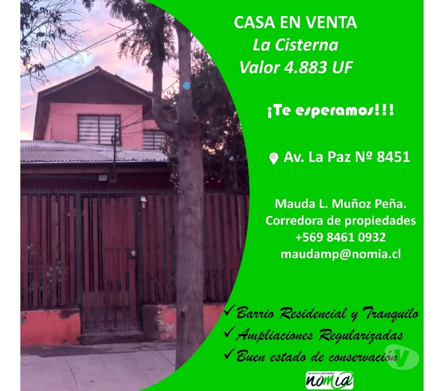 Bienes Raices Santiago Recoleta - Fotos de Casa en venta en La Cisterna