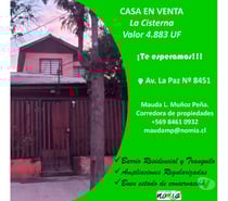 Casa en venta en La Cisterna