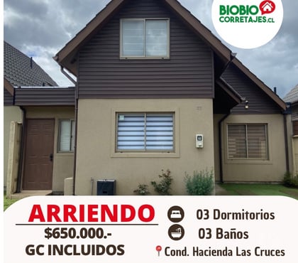 Arriendos Los Ángeles Bío-Bío - Fotos de BIO BIO CORRETAJES ARRIENDA CASA EN COND. HAC. LAS CRUCES