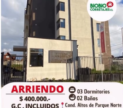 Arriendos Los Ángeles Bío-Bío - Fotos de ARRIENDO DEPTO NUEVO EN PARQUE NORTE