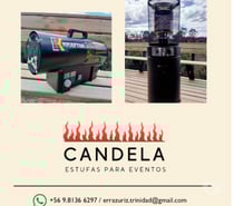 Arriendo estufas de exterior para eventos