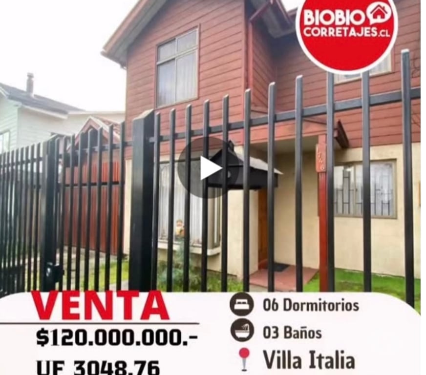 Bienes Raices Bío-Bío Los Ángeles - Fotos de VENTA DE CASA EN VILLA ITALIA