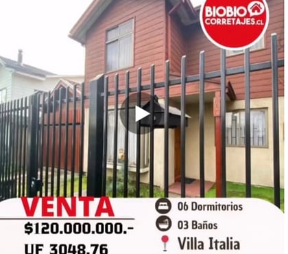 Bienes Raices Los Ángeles Bío-Bío - Fotos de VENTA DE CASA EN VILLA ITALIA