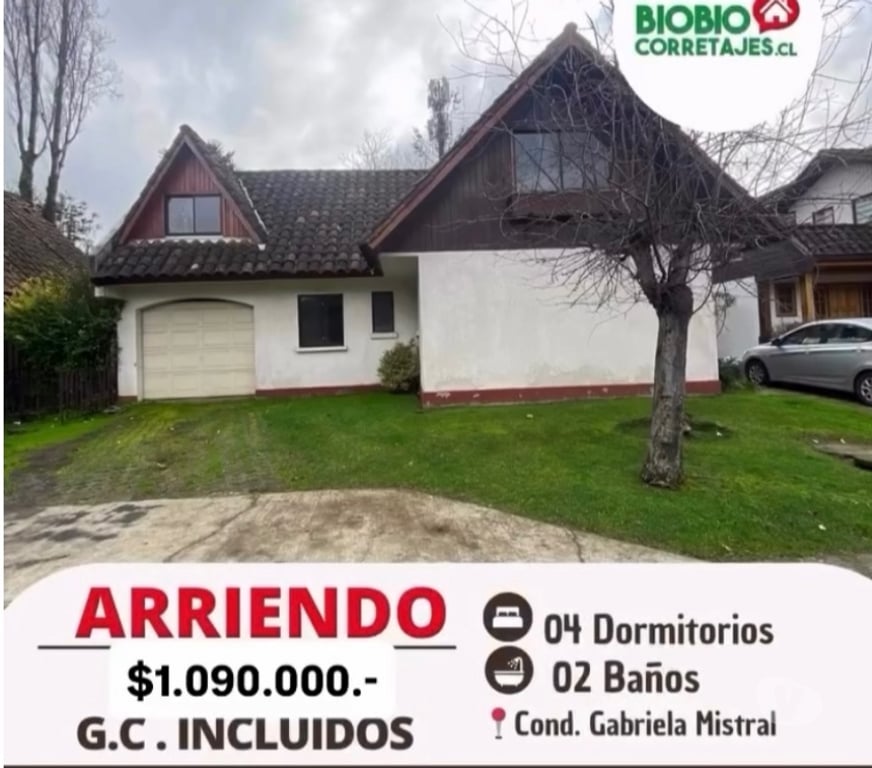 Arriendos Bío-Bío Los Ángeles - Fotos de ARRIENDO CASA EN COND. GABRIELA MISTRAL