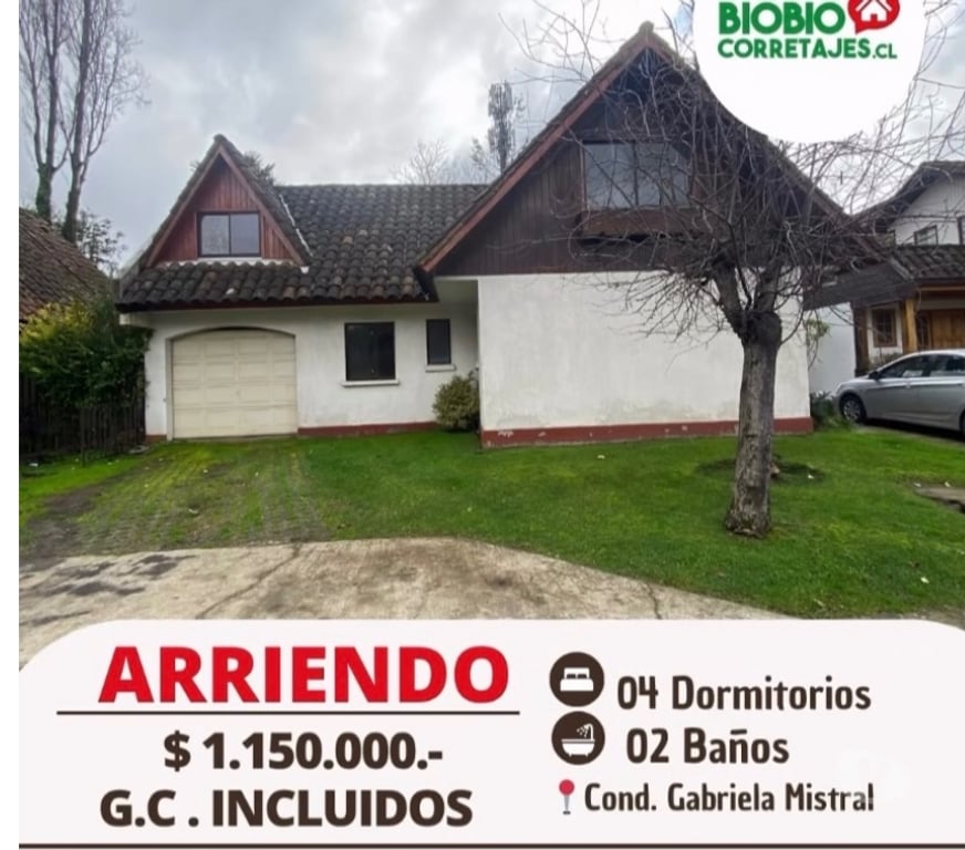 Arriendos Bío-Bío Los Ángeles - Fotos de ARRIENDO CASA EN COND. GABRIELA MISTRAL