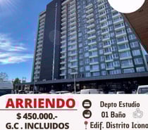 Fotos de ARRIENDO DEPTO ESTUDIO NUEVO DISTRITO ICONO