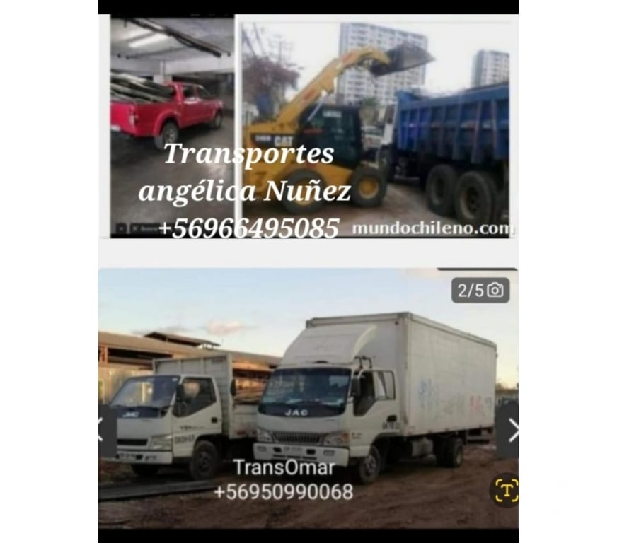 Fletes y Mudanzas - Transportes Santiago La Cisterna - Fotos de Retiramos escombros la cisterna fletes +56986886357