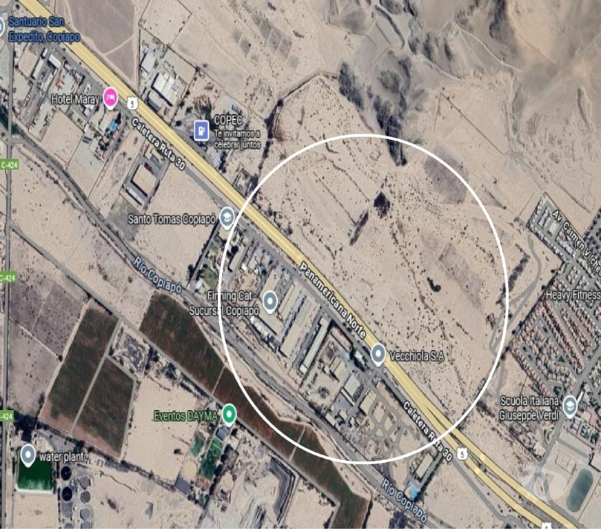 Arriendo bodegas Copiapó Copiapó - Fotos de Acceso por Ruta 5; oficinas, baños, instalaciones