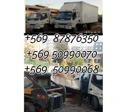 Fletes y Mudanzas - Transportes Quinta Normal Santiago - Fotos de Retiro de esconbro asfalto y pavimentos +56973677079