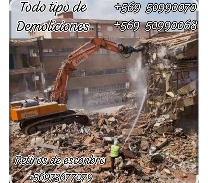 Fletes y Mudanzas - Transportes La Reina Santiago - Fotos de Demoliciones y contruccion