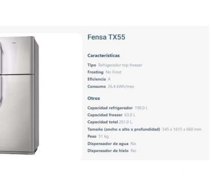 Electrodomésticos Las Condes Santiago - Fotos de Refrigerador como nuevo
