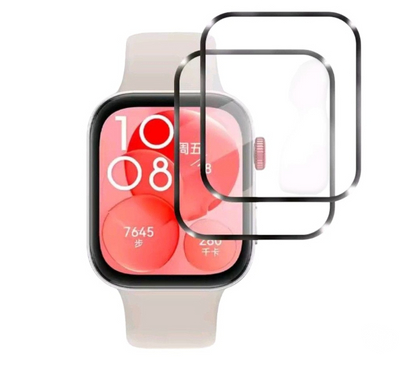 Celulares - iPod - MP3 Ñuñoa Santiago - Fotos de 2 Carcasas Pantalla Vidrio Compatible Huawei Watch Fit3-4