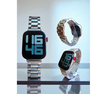 Celulares - iPod - MP3 Ñuñoa Santiago - Fotos de Correa Metal Compatible Huawei Watch Fit 3 4 4 Pro Plateada