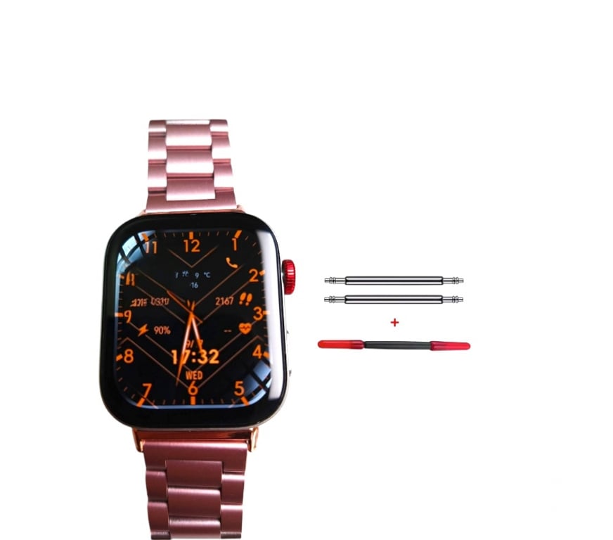 Celulares - iPod - MP3 Santiago Ñuñoa - Fotos de Correa Metal Compatible Huawei Watch Fit 3 4 4 Pro Rosa oro