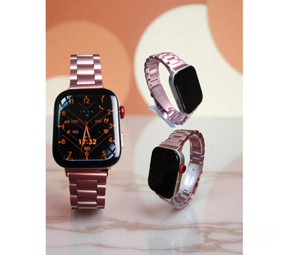 Celulares - iPod - MP3 Ñuñoa Santiago - Fotos de Correa Metal Compatible Huawei Watch Fit 3 4 4 Pro Rosa oro