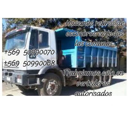 Fletes y Mudanzas - Transportes Pudahuel Santiago - Fotos de Retiro de escombro y demoliciones