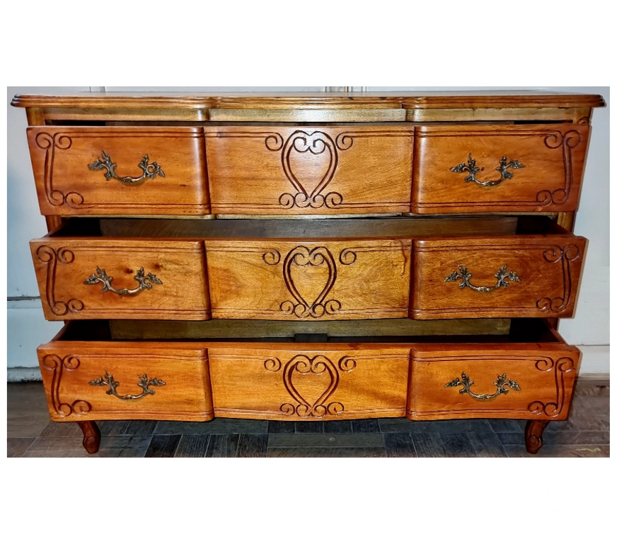 Muebles Santiago Quinta Normal - Fotos de Comoda estilo Normando con 3 cajones en madera de Lingue
