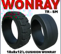 Fotos de Neumaticos Cushion 18x8x12 1⁄8 Macizos Wonray