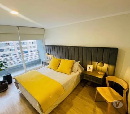Piezas en Arriendo Providencia Santiago - Fotos de Pieza con cocina y balcón Providencia $200.000.