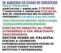 SE ARRIENDAN DOS HABITACIONES SOLO PARA VARONES