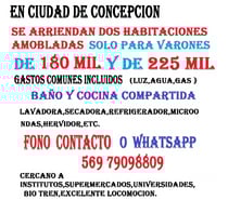 SE ARRIENDAN DOS HABITACIONES SOLO PARA VARONES