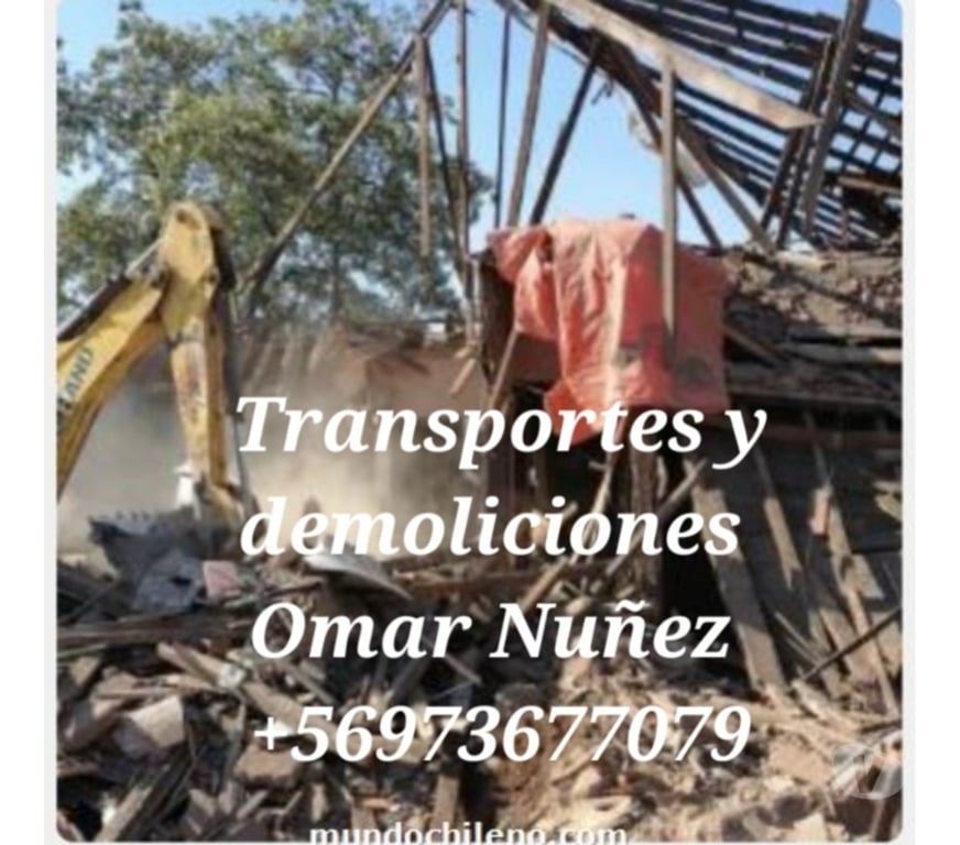 Fletes y Mudanzas - Transportes Chacabuco Lampa - Fotos de arriendo retroexcavadora lampa movimientos de tierra