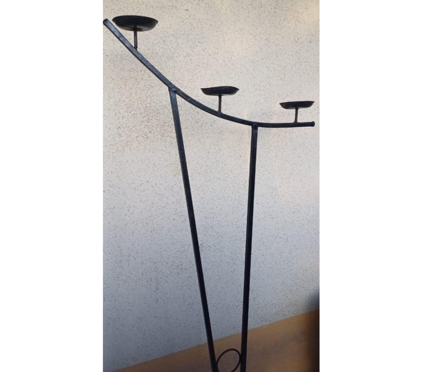 Obras de Arte-De Colección Talagante Isla de Maipo - Fotos de Candelabro en fierro forjado 1,60mts