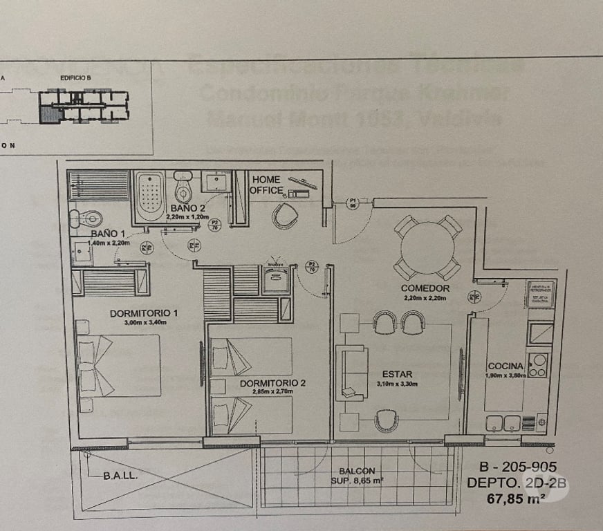 Bienes Raices Valdivia Valdivia - Fotos de Vendo departamento en Condominio parque Krahmer 2D 2B