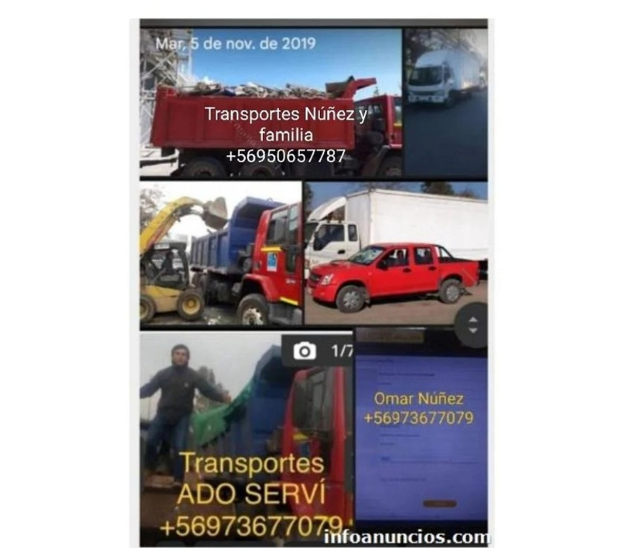 Fletes y Mudanzas - Transportes Santiago Cerrillos - Fotos de retiro escombros cerrillo padre hurtado stgo +56979677079hoy