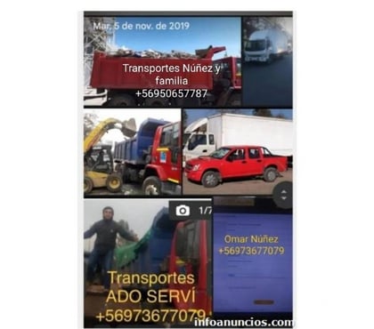 Fletes y Mudanzas - Transportes Cerrillos Santiago - Fotos de retiro escombros cerrillo padre hurtado stgo +56979677079hoy