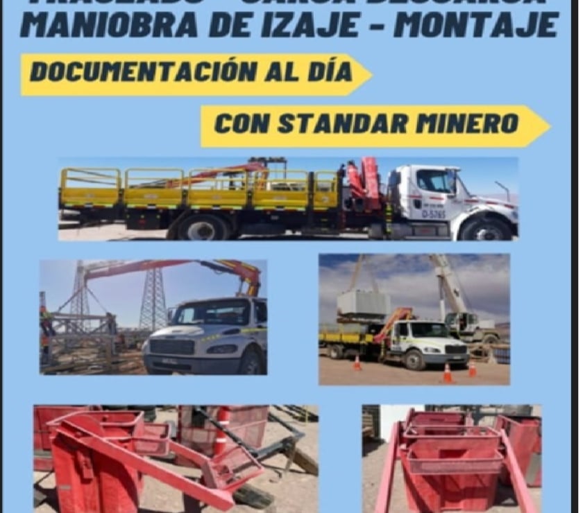 Fletes y Mudanzas - Transportes Calama El Loa - Fotos de TRASLADO MONTAJES MANIOBRAS