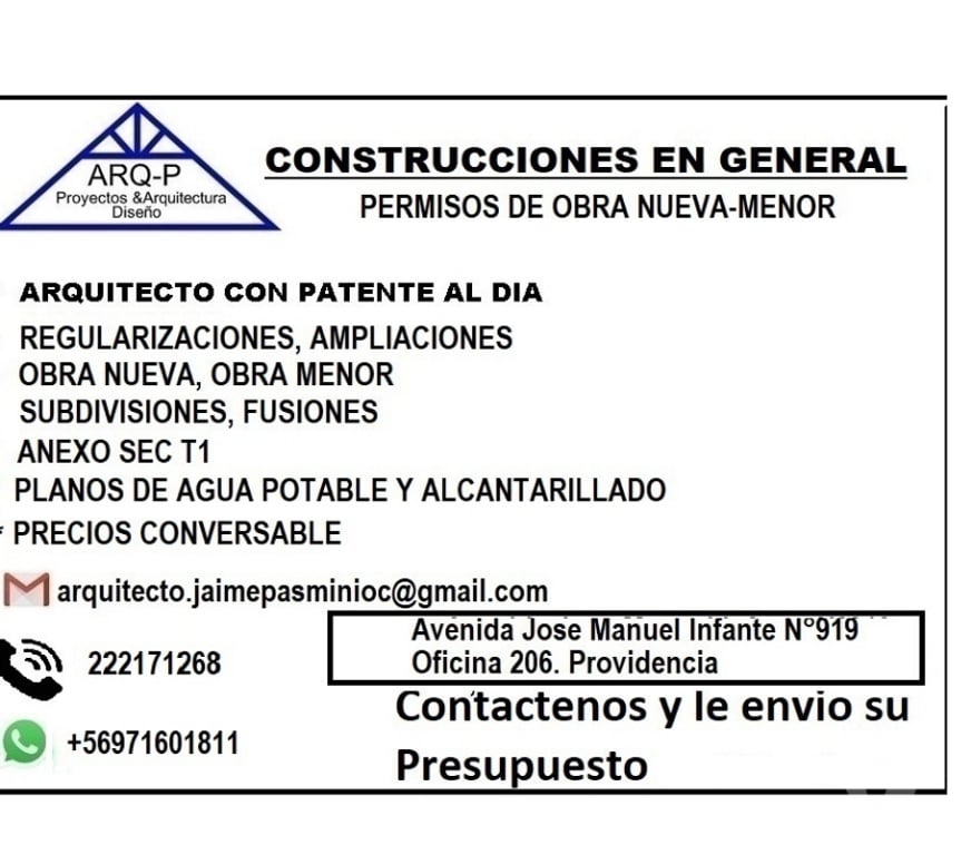 Freelance - Servicios Profesionales Santiago Providencia - Fotos de SE REALIZAN REGULARIZACIONES DE VIVIENAS Y LOCALES