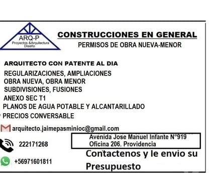 Freelance - Servicios Profesionales Providencia Santiago - Fotos de SE REALIZAN REGULARIZACIONES DE VIVIENAS Y LOCALES