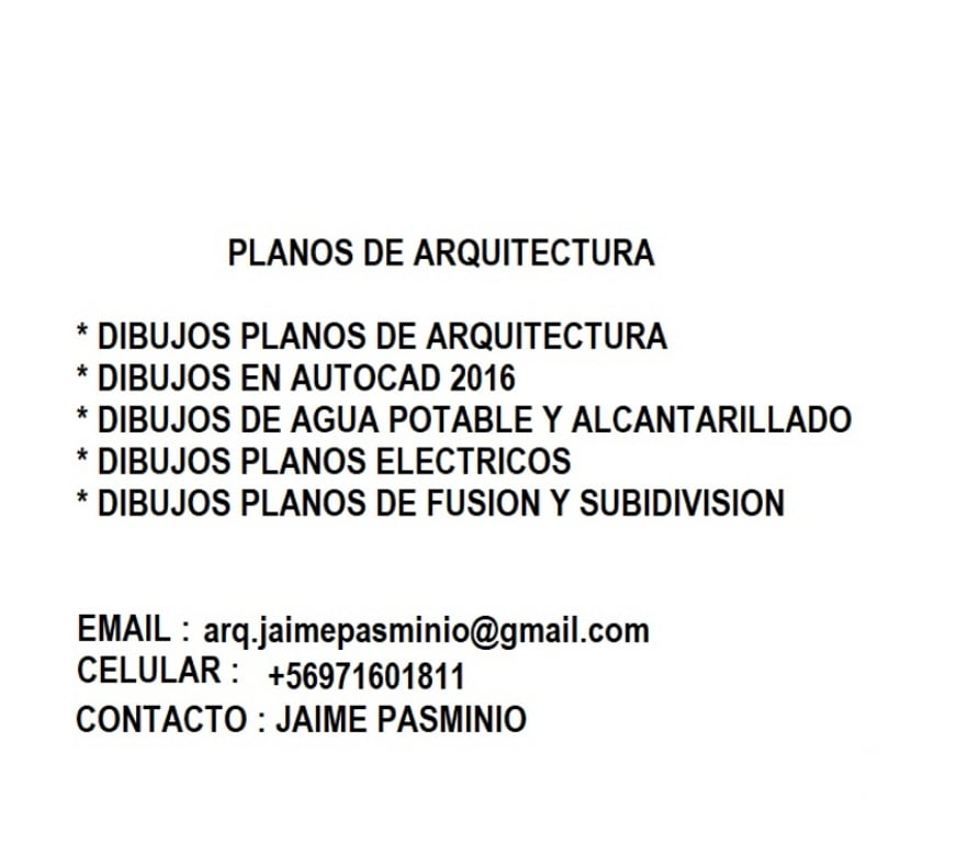 Freelance - Servicios Profesionales Santiago Providencia - Fotos de OFREZCO MIS SERVICIOS COMO DIBUJANTE ARQUITECTONICO