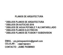 OFREZCO MIS SERVICIOS COMO DIBUJANTE ARQUITECTONICO