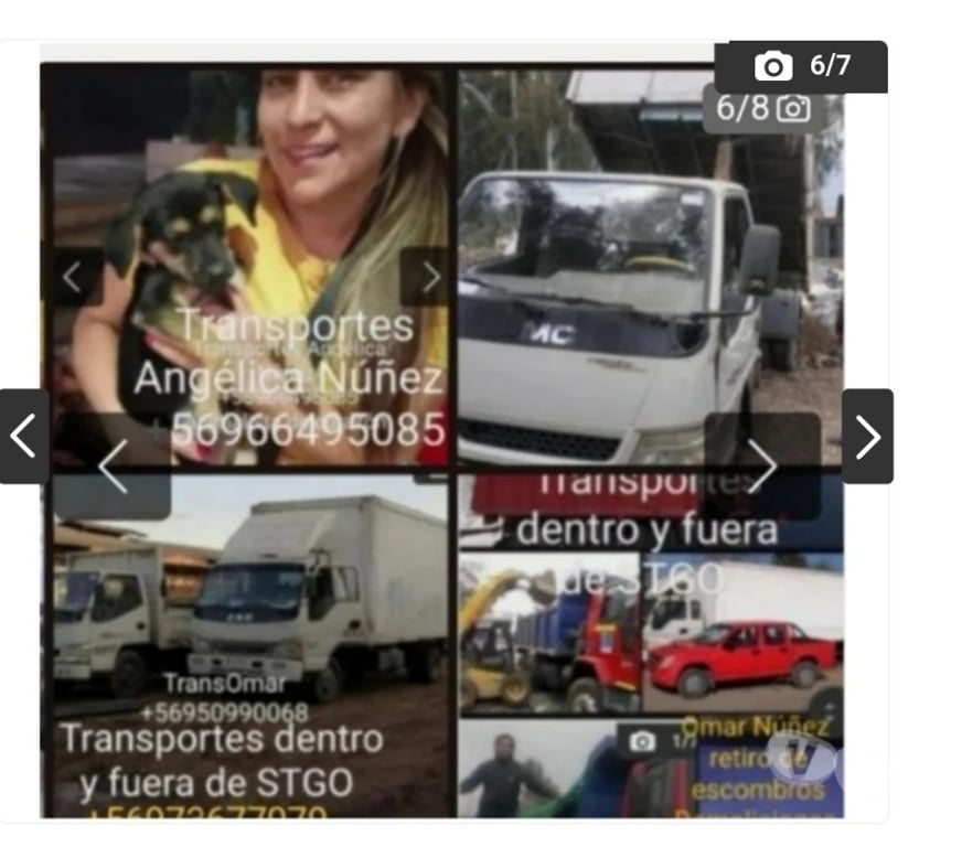 Fletes y Mudanzas - Transportes Santiago San Miguel - Fotos de Fletes san Miguel retiro escombros stgo +56986369242