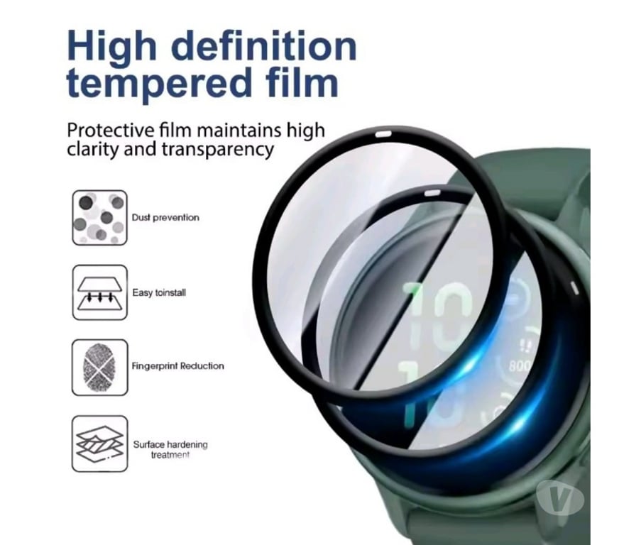 Celulares - iPod - MP3 Santiago Ñuñoa - Fotos de 2 Laminas Fibra Vidrio Smartwatch Garmin Vivo Active5 6