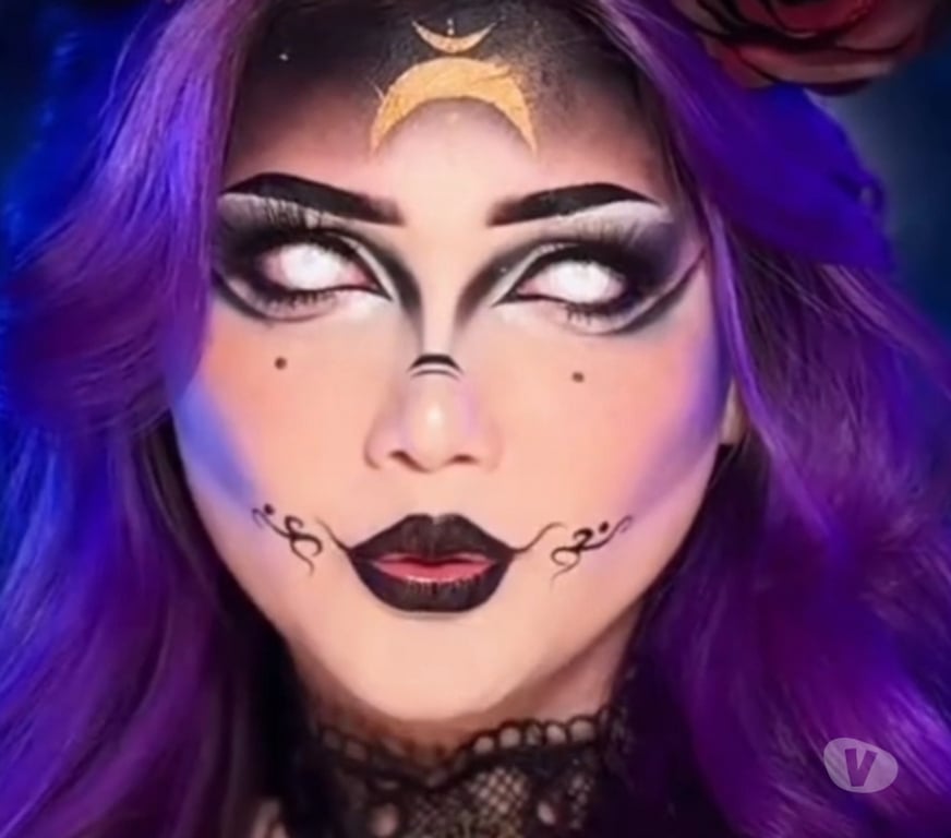 Ropa - Accesorios Linares San Javier - Fotos de Lentes de contaco blancos rejilla HALLOWEN