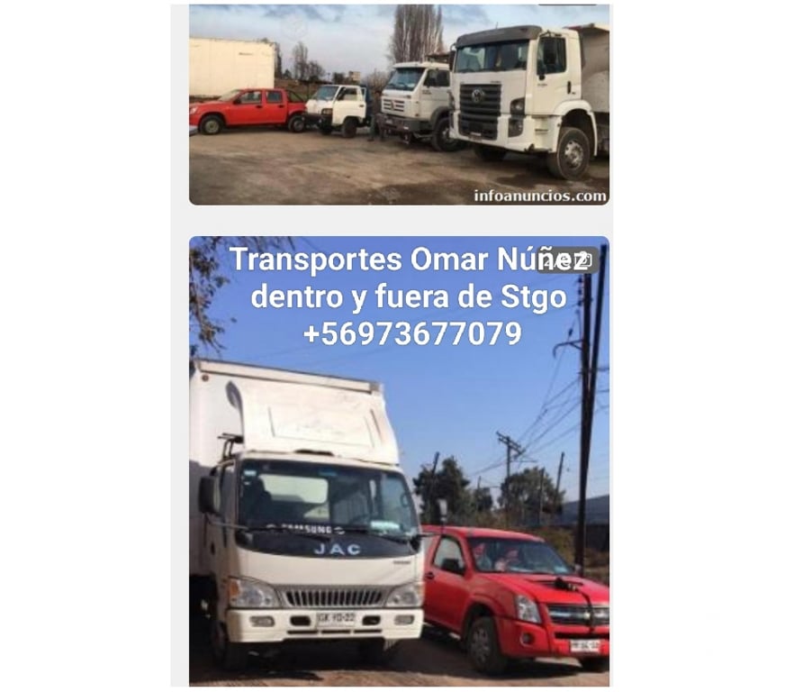 Fletes y Mudanzas - Transportes Santiago La Reina - Fotos de fletes la reina retiro de escombros aridos +56973677079