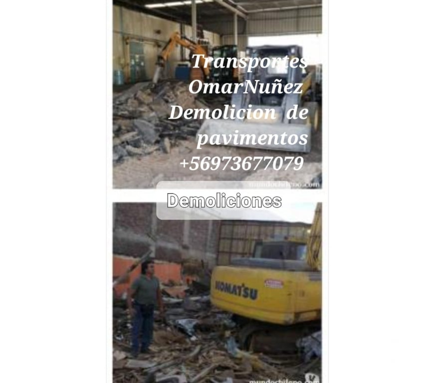Fletes y Mudanzas - Transportes Chacabuco Lampa - Fotos de Retiro escombros lo prado pudahuel +56987876350 PH