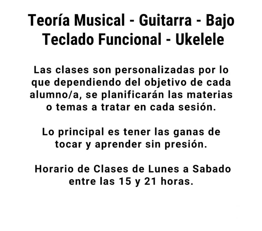 Música-Actuación-Danza-Arte Santiago Providencia - Fotos de Clases Particulares de Musica - Guitarra - Bajo - Teclado