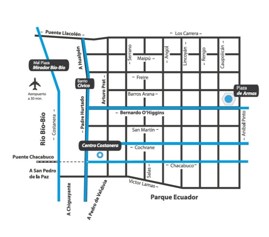 Arriendo oficinas Concepción Concepción - Fotos de Oficina Planta Libre 58 M2 Centro Costanera