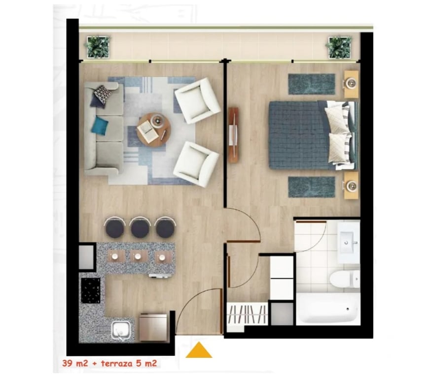 Bienes Raices Concepción Concepción - Fotos de Atención inversionistas - Dpto nuevo con arrendatario