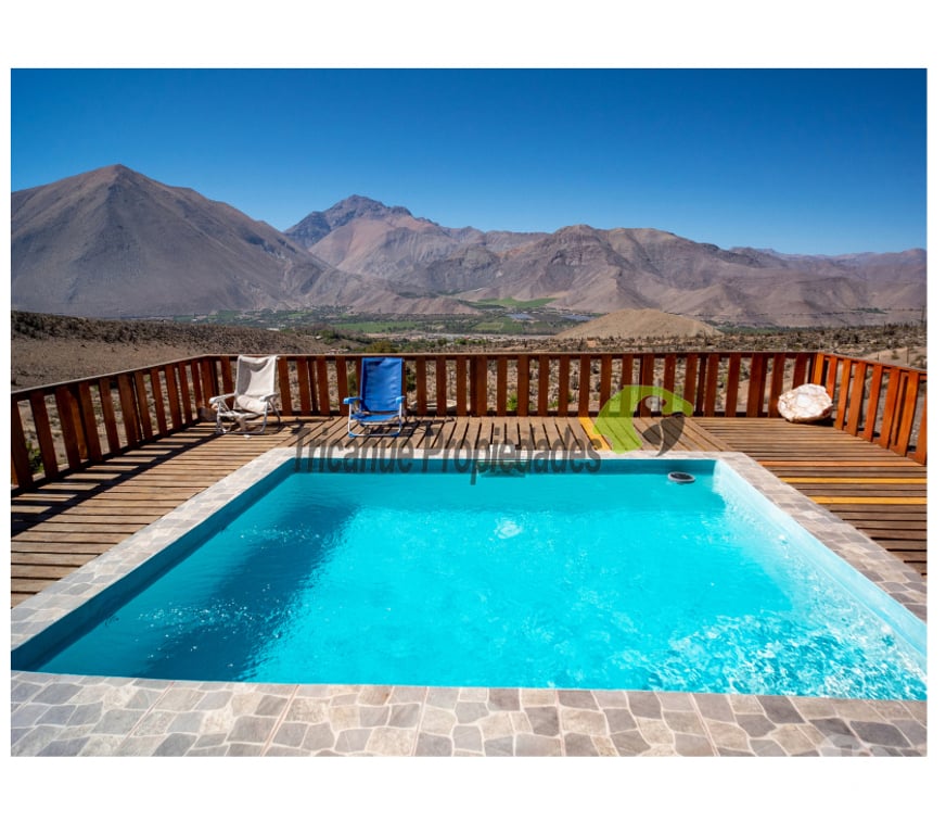 Parcelas en Venta Elqui Vicuña - Fotos de Parcela con linda casa y piscina, Valle del Elqui