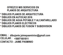 OFREZCO MIS SERVICIOS COMO DIBUJANTE ARQUITECTONICO
