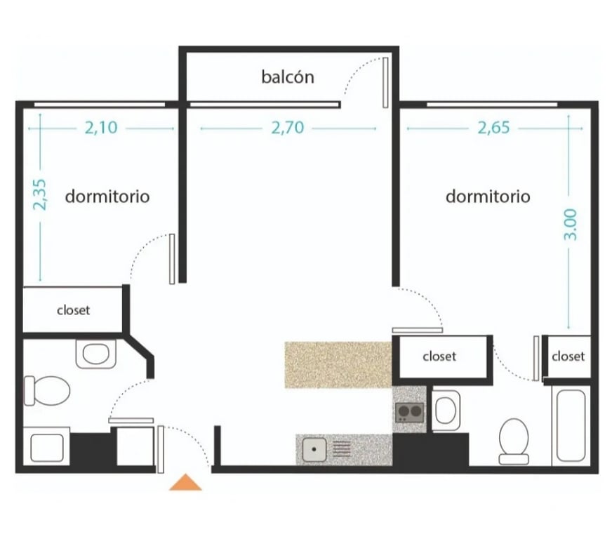 Arriendos Concepción Concepción - Fotos de Depto 2 Dormitorios 1 Estacionamiento Cerca Udec Y Udd