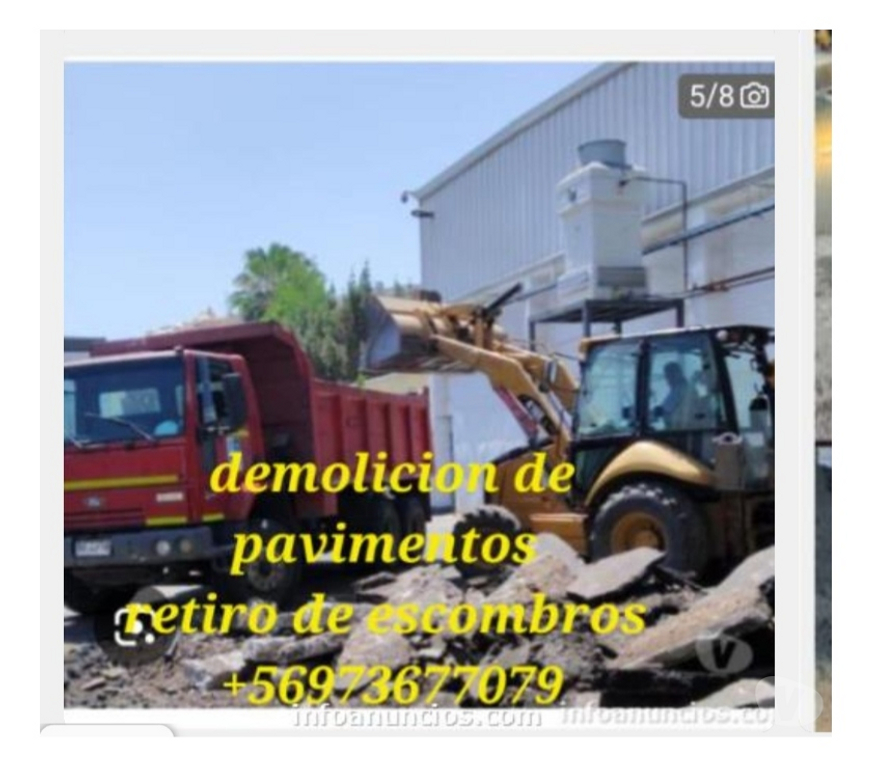 Fletes y Mudanzas - Transportes Santiago Pedro Aguirre Cerda - Fotos de retiro de escombros Pedro Aguirre Cerda+56973677079