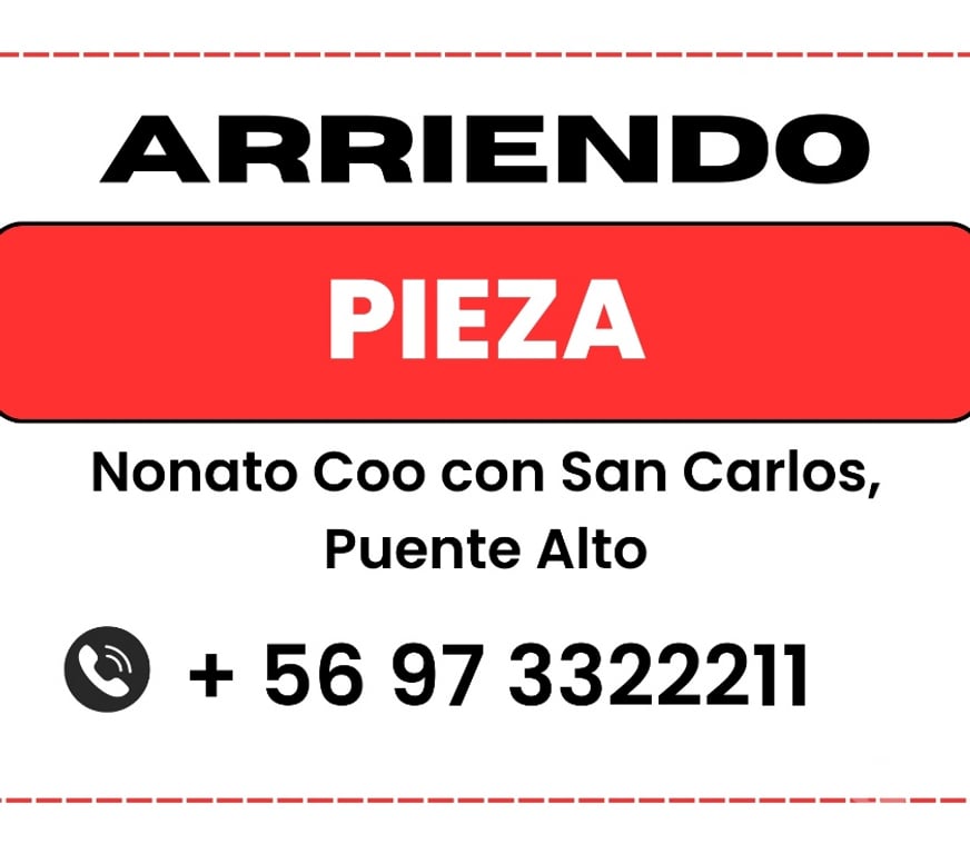 Arriendo de piezas Cordillera Puente Alto - Fotos de Arriendo pieza zona Nonato Coo con San Carlos