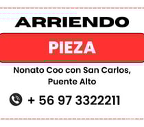 Arriendo pieza zona Nonato Coo con San Carlos