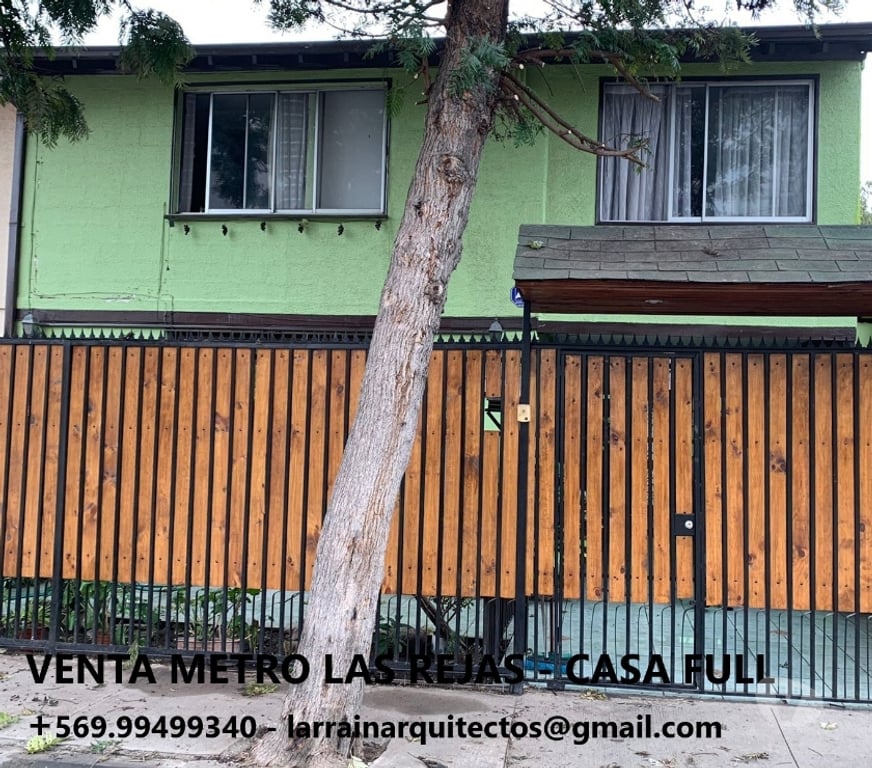 Bienes Raices Santiago Estación Central - Fotos de Metro Las Rejas -casa Full 5d+3b Quincho-psj Cerrado Seguro